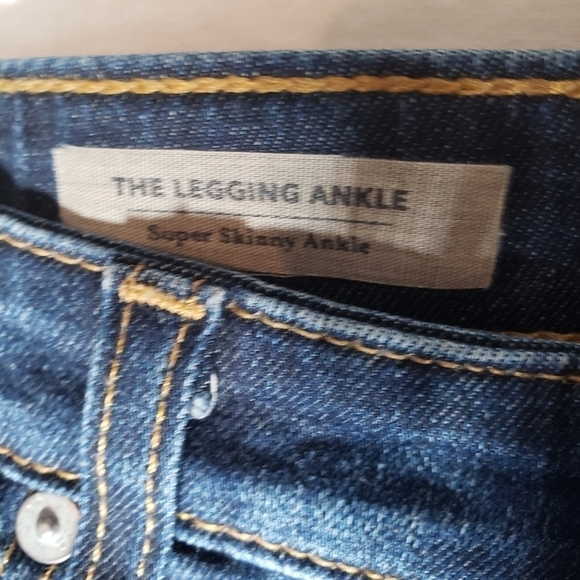 AG Adriano Goldschmied The Legging Ankle Dark Washed Blue Jeans Sz 25R - Picture 4 of 12